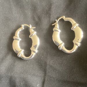 Scott Kay sterling Silver Bamboo-Inspired Earrings